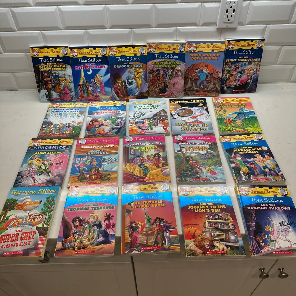 Geronimo Stilton Thea Stilton Book Lot of 21 Scholastic Like New
